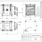 FY-2040 dual five-deck square gyratory screen dimensional drawing