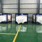 Three square gyratory screens in the LIYOU workshop